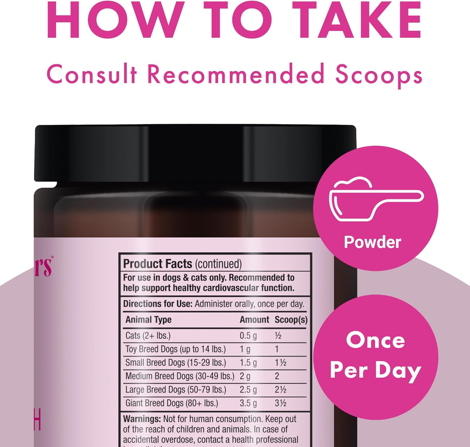 Dr. Mercola's Heart Health Supplement for Dogs & Cats, Cheddar Cheese Flavor, 90 Scoops, 3.17 oz, Supports Cardiovascular Function, Veterinarian Formulated