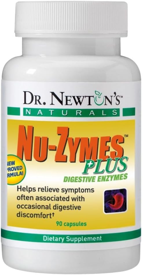 Dr. Newton's Naturals Nu-Zymes Plus: 90 Vegetarian Digestive Enzyme Capsules for SelfCare+