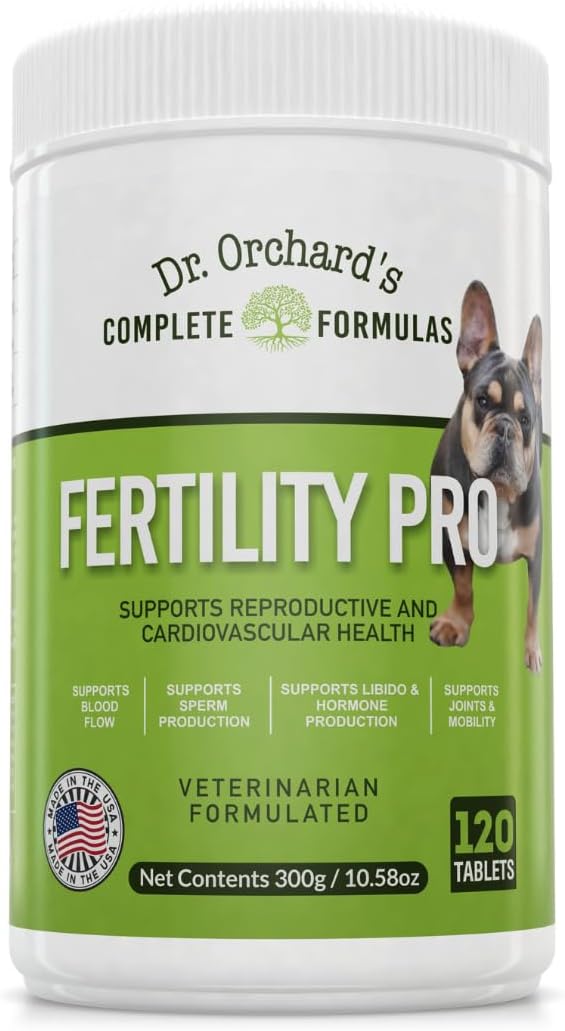 Dr. Orchard's Fertility Pro for Dogs - Vet Formulated Supplement for Male and Female Dogs - 120ct