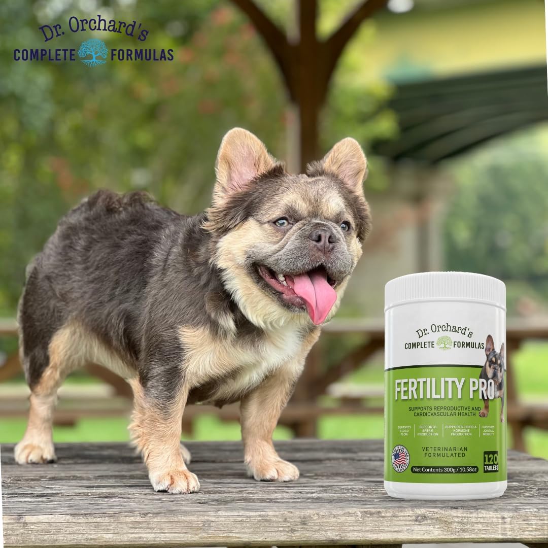 Dr. Orchard's Fertility Pro for Dogs - Vet Formulated Supplement for Male and Female Dogs - 120ct