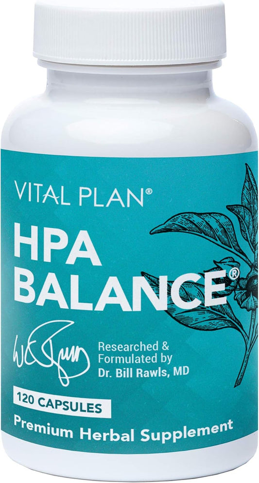 Dr. Rawls HPA Balance Supplement for Women & Men - Supports Adrenal Health, Mood, Hormones w/ Sensoril Ashwagandha & Relora