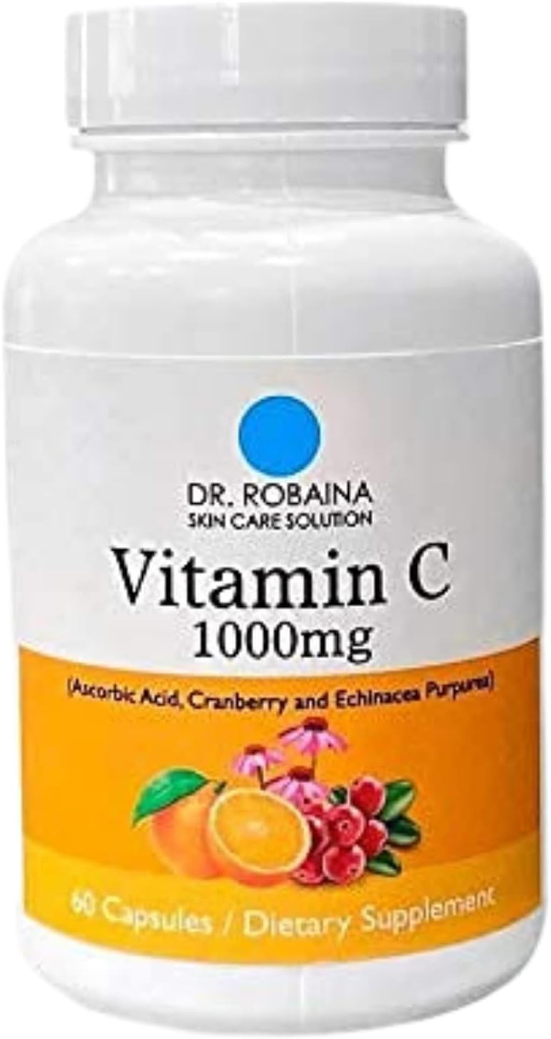 Dr. Robaina Vitamin C 1000mg Skin Care Supplement for Healthy Skin