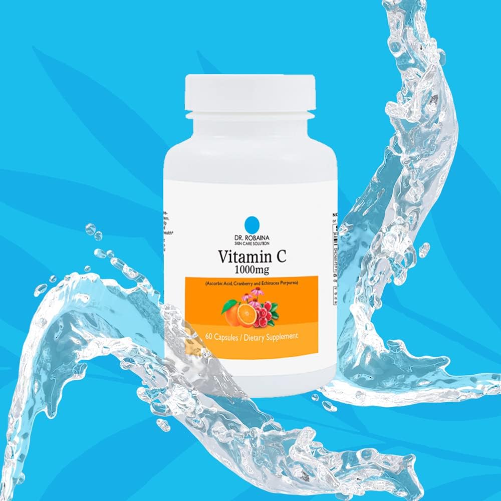 Dr. Robaina Vitamin C 1000mg Skin Care Supplement for Healthy Skin