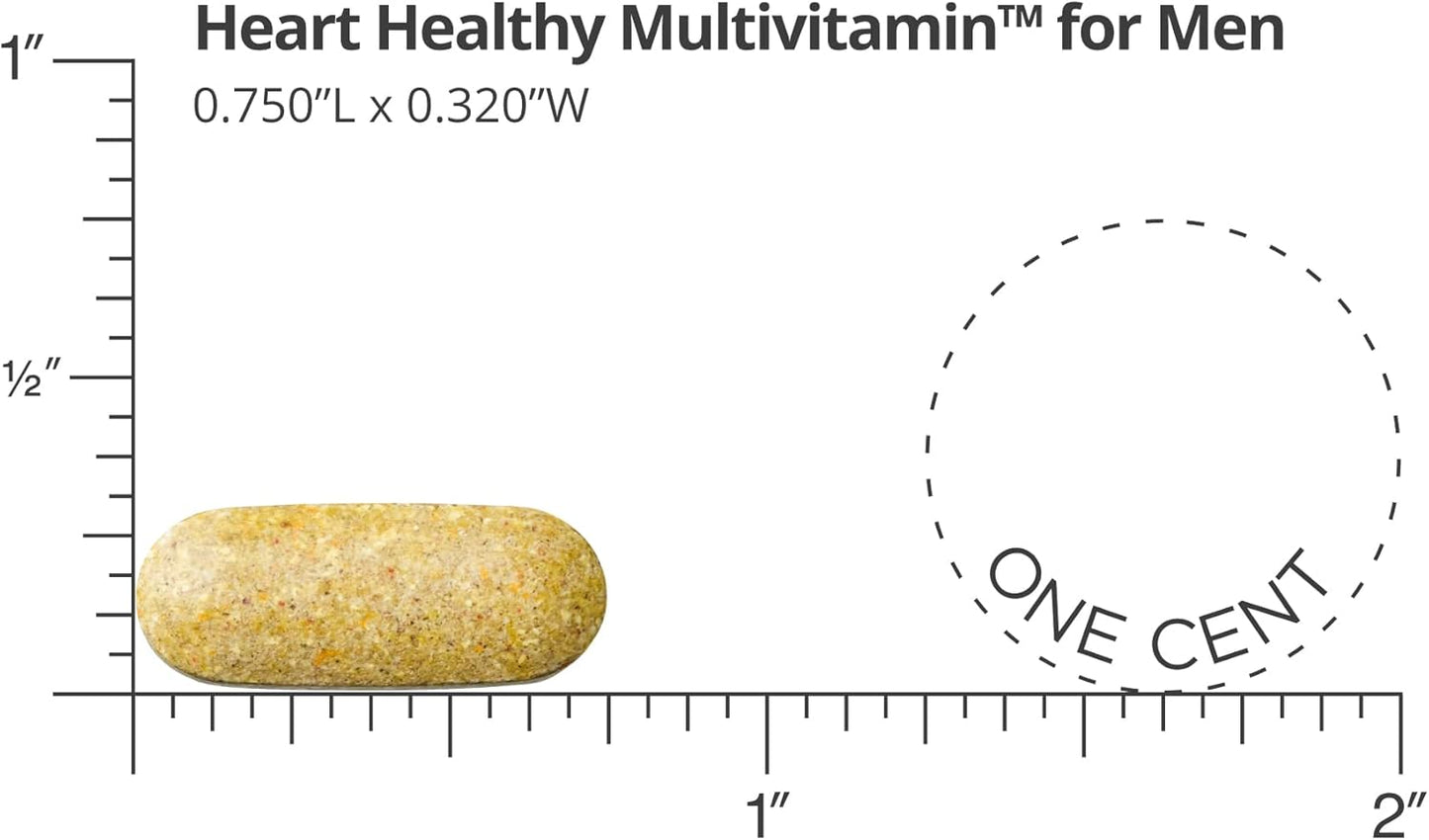 Dr. Sinatra Men's Heart Health Multivitamin with Vitamin D, A, B12, C, E, Zinc - 90 Tablets