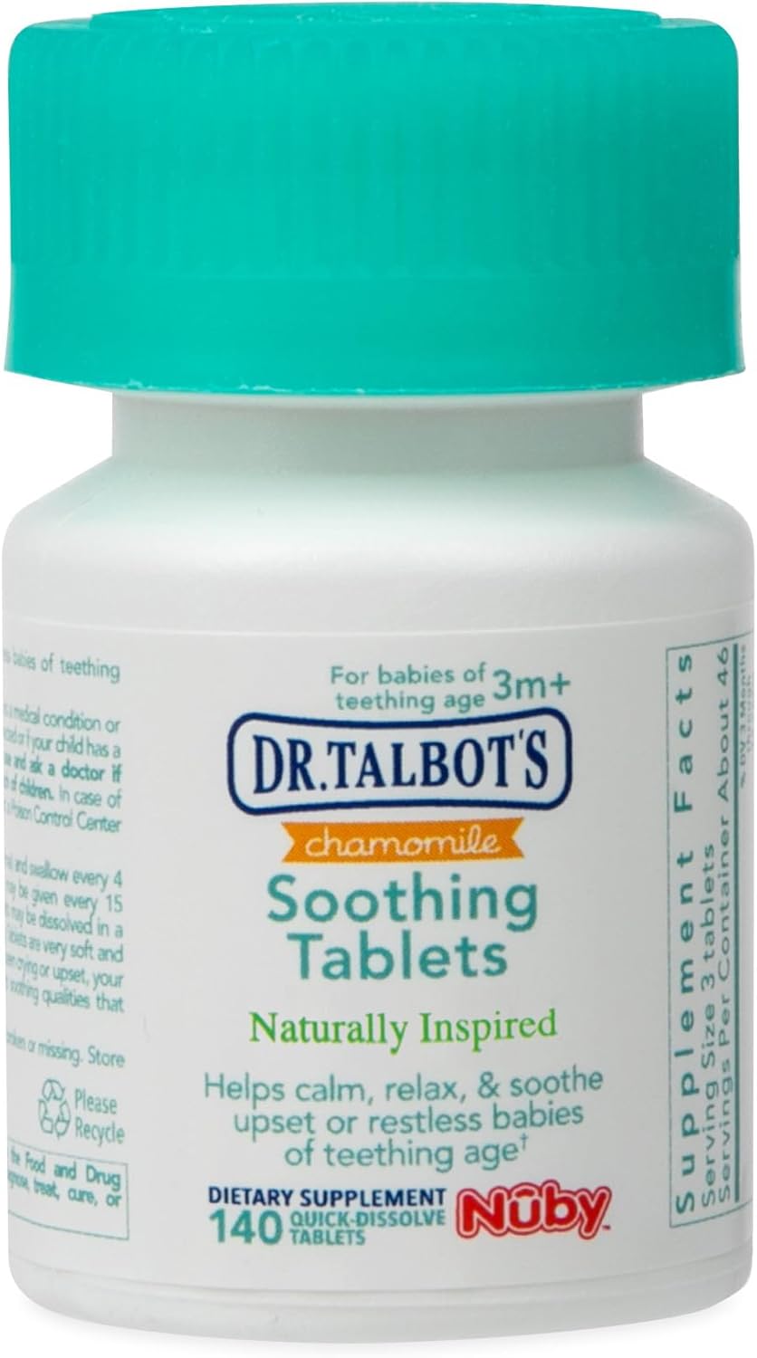 Dr. Talbot's Chamomile Quick Dissolve Tablets, 140 Count - Soothing Formula for Fast Relief
