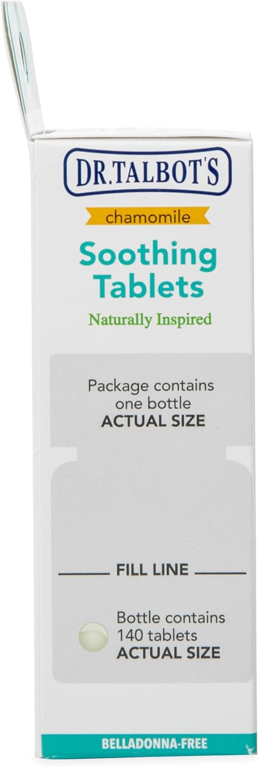 Dr. Talbot's Chamomile Quick Dissolve Tablets, 140 Count - Soothing Formula for Fast Relief