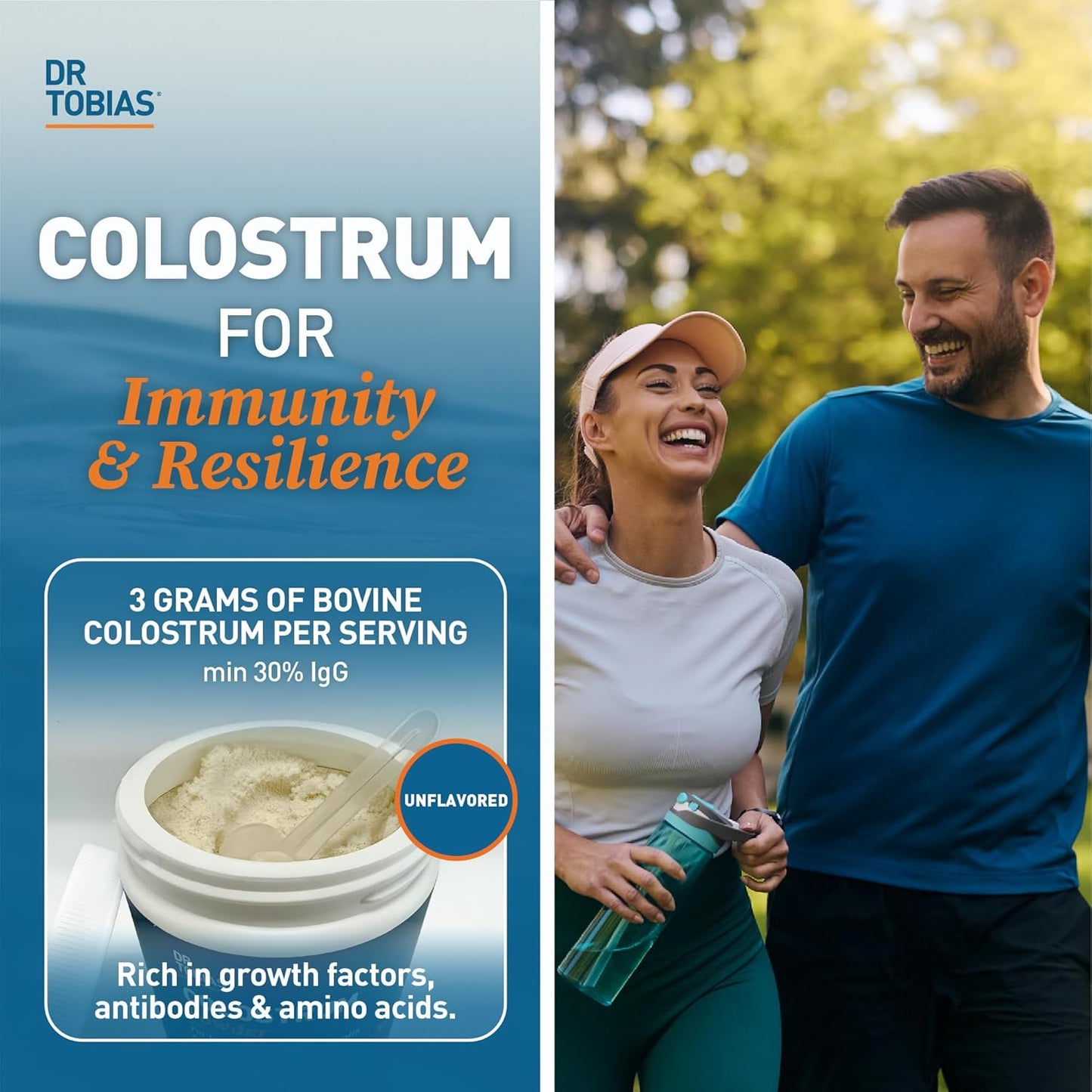 Dr. Tobias Joint Support Supplement with Colostrum Powder - Promotes Joint Mobility, Cartilage Health, and Immune Function - Non-GMO Formula