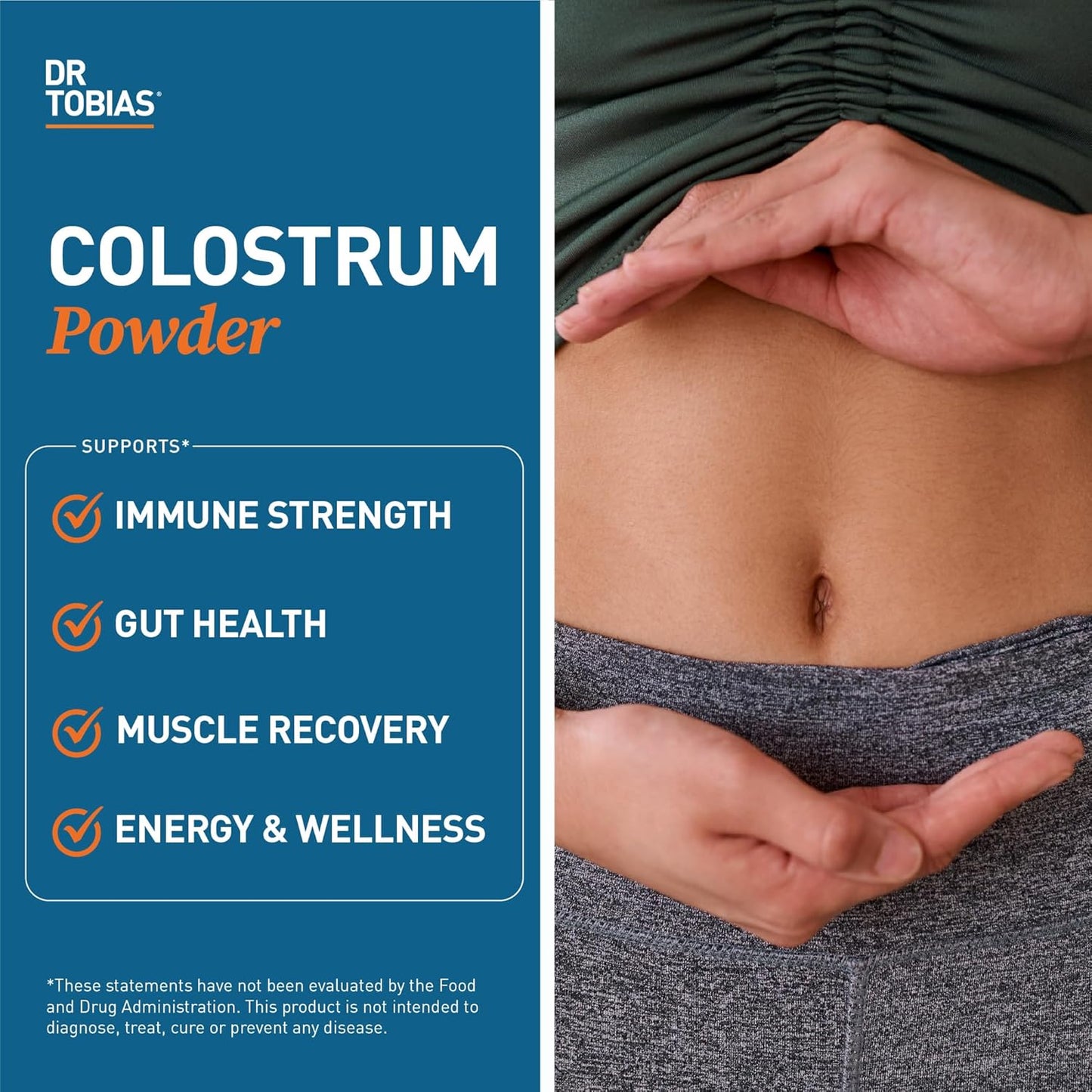 Dr. Tobias Joint Support Supplement with Colostrum Powder - Promotes Joint Mobility, Cartilage Health, and Immune Function - Non-GMO Formula