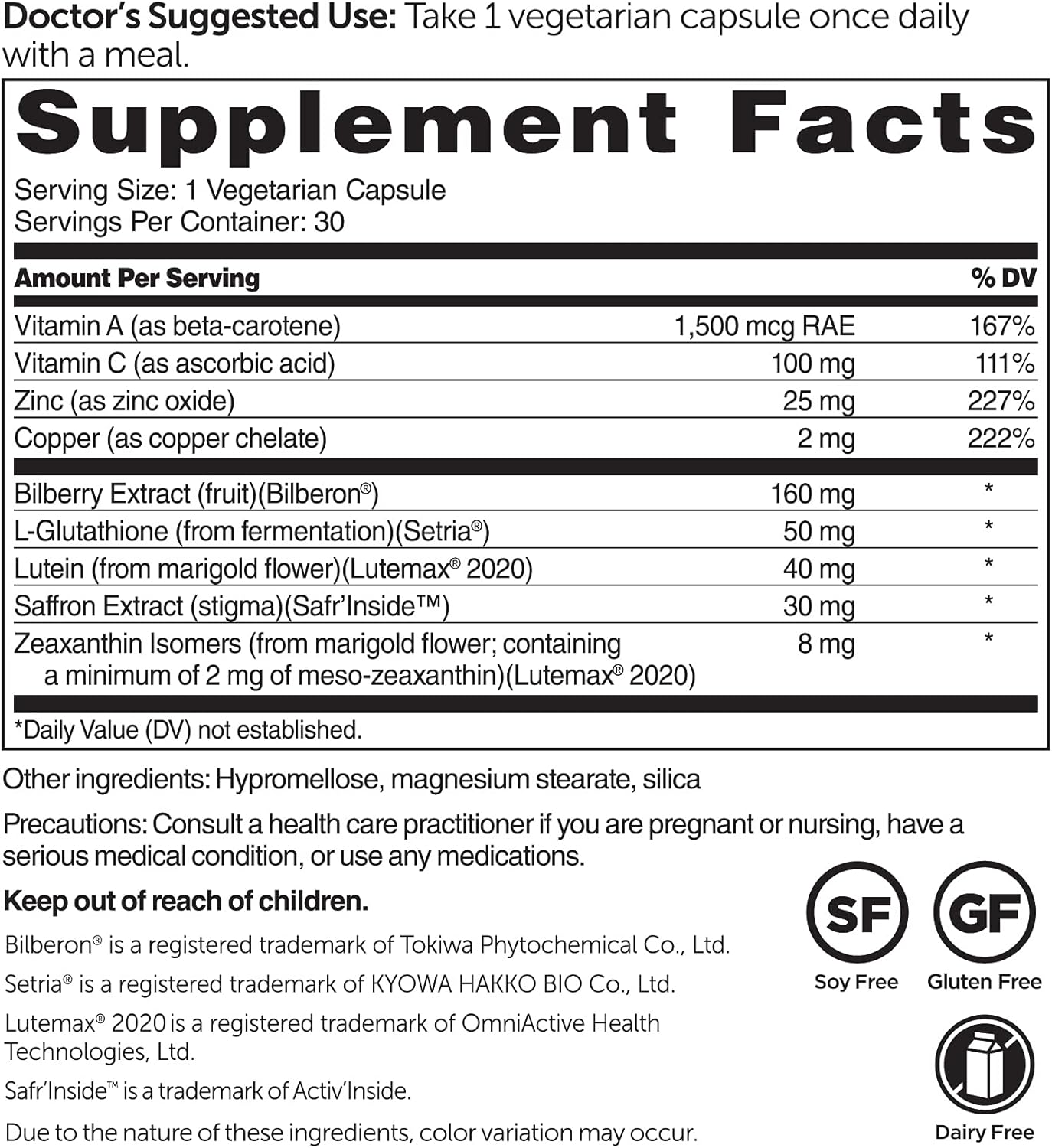 Dr. Whitaker's Vision Essentials Ultra: Complete Daily Support for Macula & Retina, Eye Strain, Ocular Pressure, Digital Fatigue & Mood