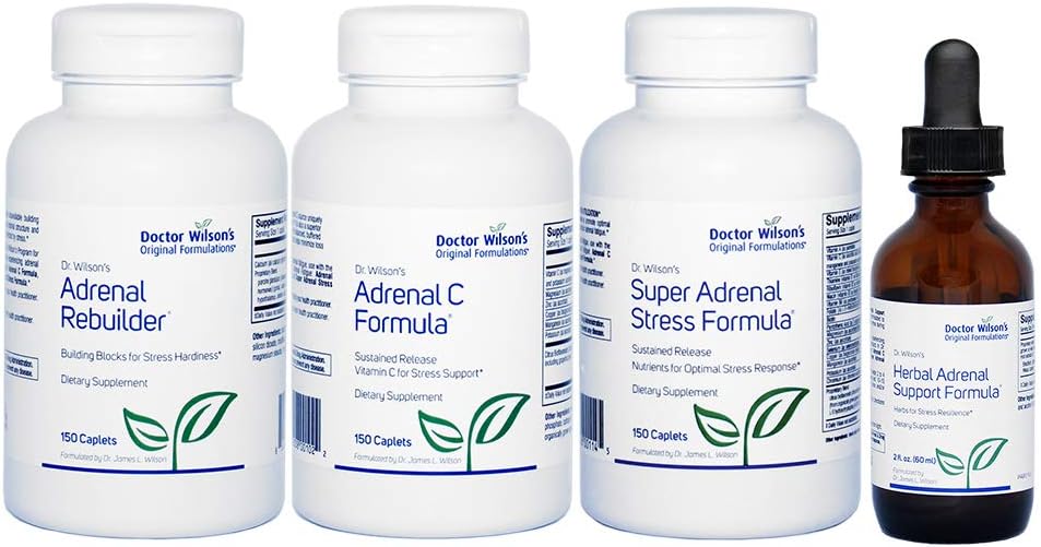 Dr. Wilson's Adrenal Support Protocol Kit for Adrenal Fatigue - Large Size