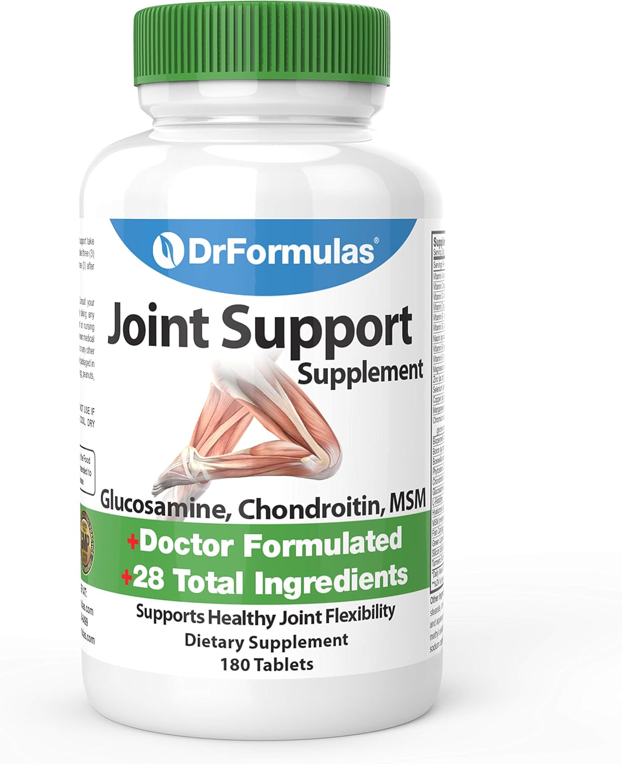 DrFormulas Mendamine Joint Support Supplements for Men & Women - Glucosamine Chondroitin MSM - 60 Day Supply