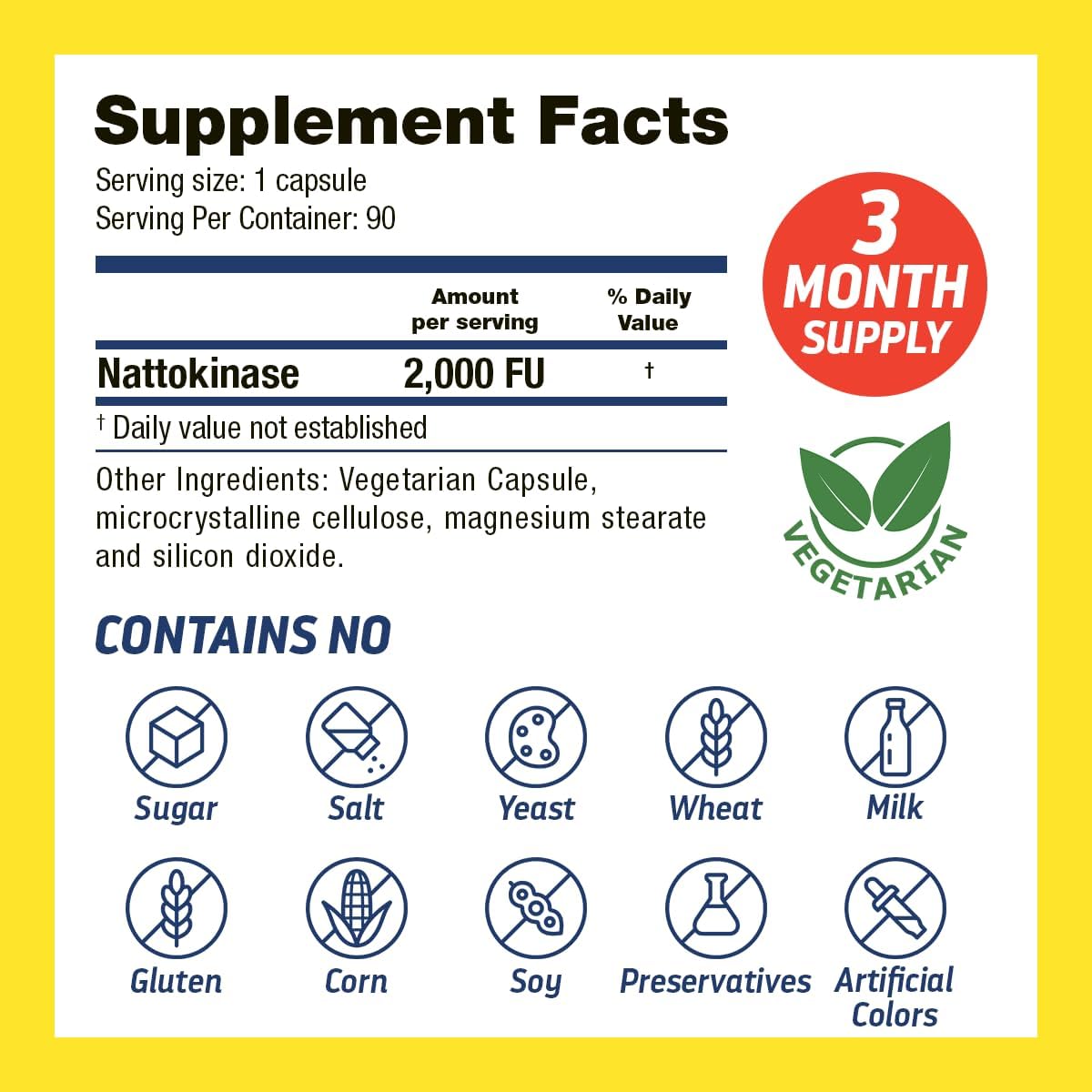 Dr’s Hope Nattokinase 2000 FU Capsules - Cardiovascular Support Supplement for Healthy Blood Circulation - Non-GMO, Gluten-Free, 90 Veggie Caps - USA Made