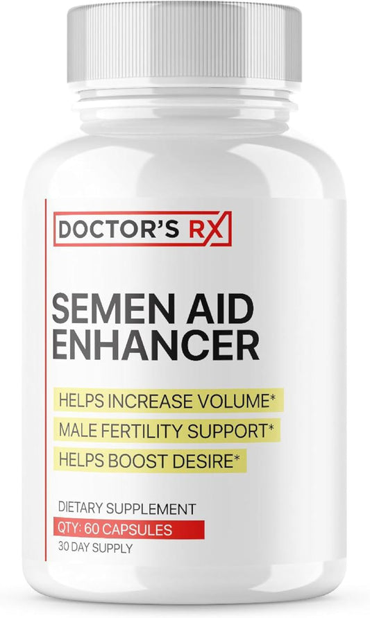DRX Semen Volume Booster with Maca & Muira Puama | Enhance Desire, Mood, Energy | Natural & Safe Supplement - 60 Capsules