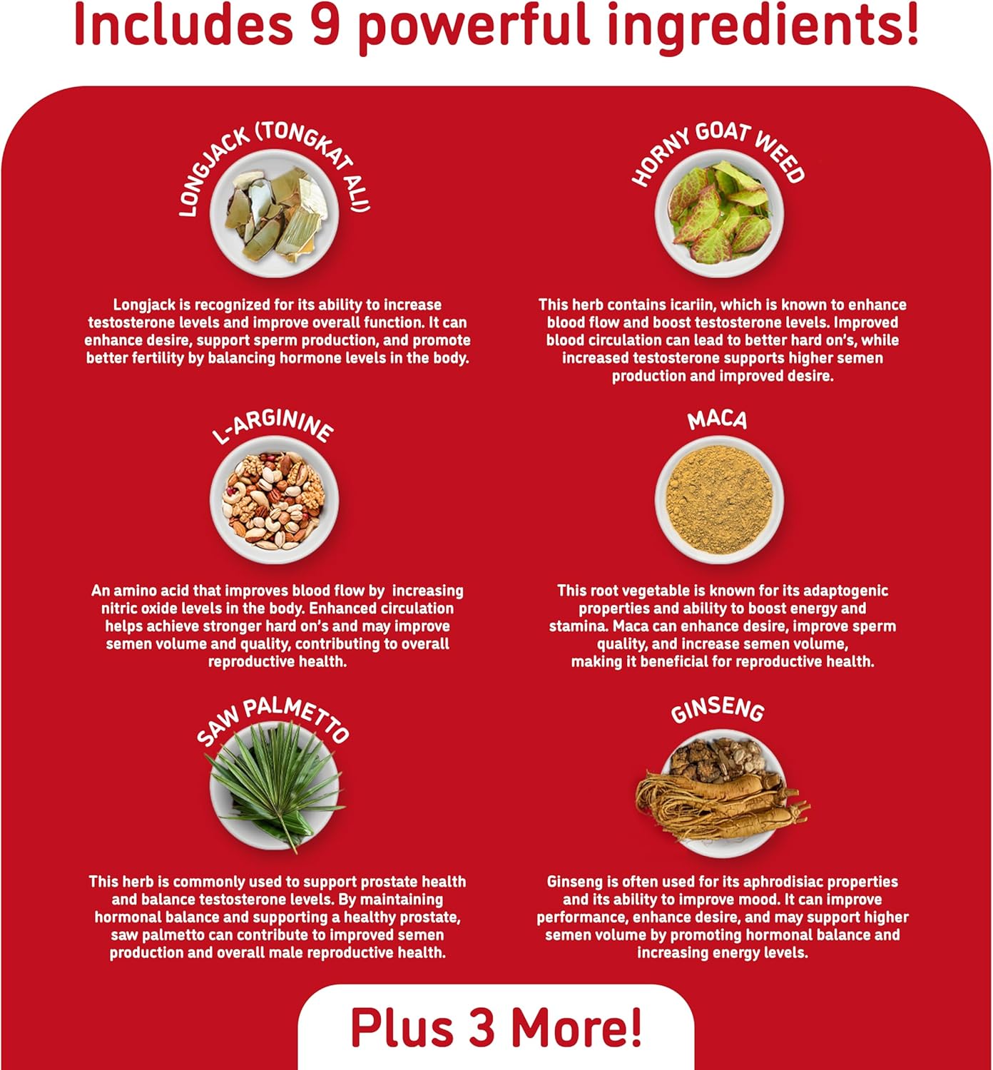 DRX Semen Volume Booster with Maca & Muira Puama | Enhance Desire, Mood, Energy | Natural & Safe Supplement - 60 Capsules