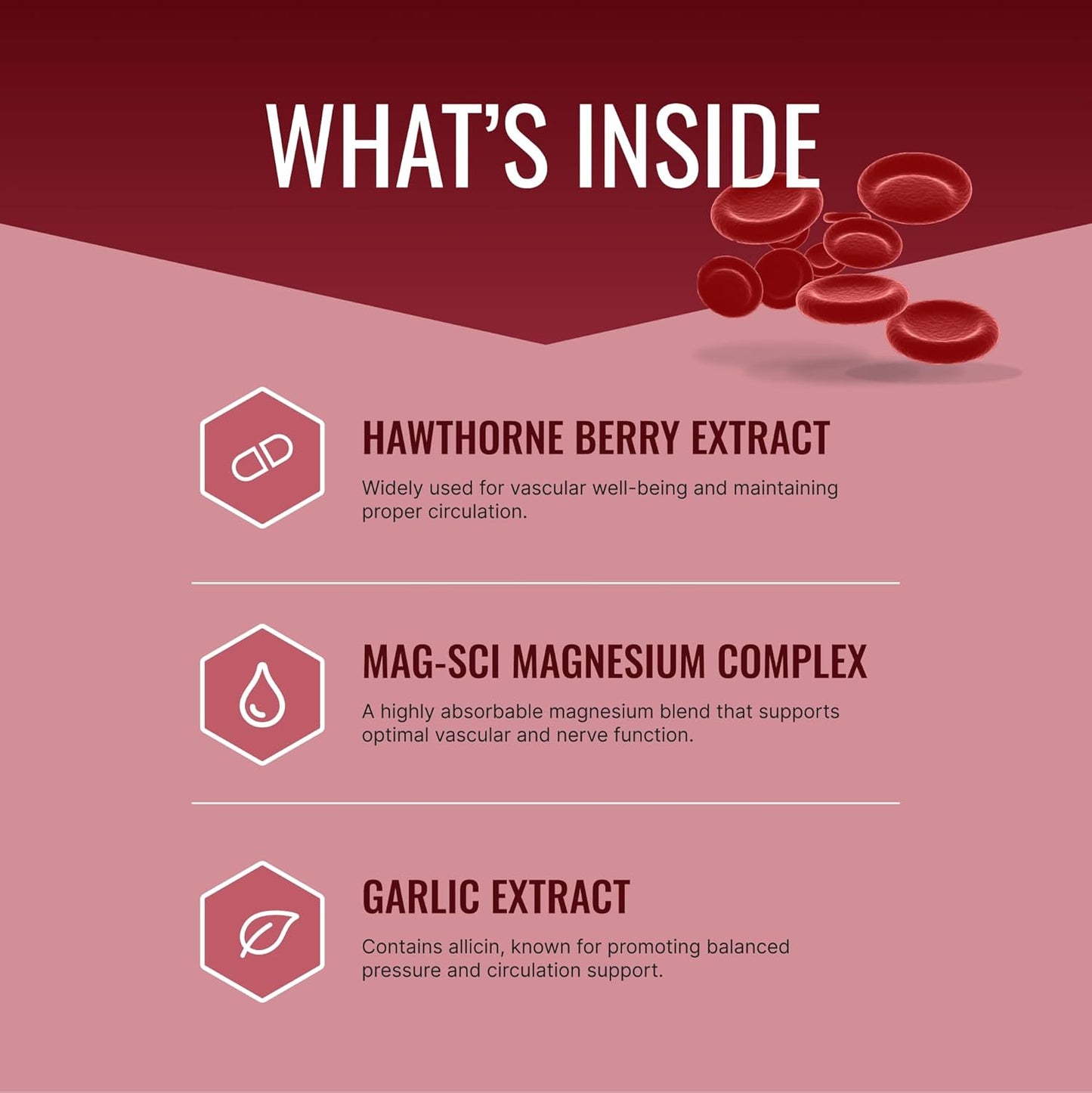 Dual Pack Approved Science Bloodsyl Capsules with Hawthorn Berry, Magnesium & BioPerine - Supports Blood Flow - Vegan - 120 Capsules
