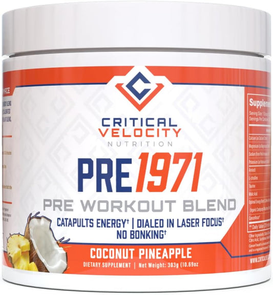 Dynamic Blend Pre-Workout Supplement for Enhanced Energy, Focus, and Endurance - Coconut Pineapple Flavor - 30 Servings