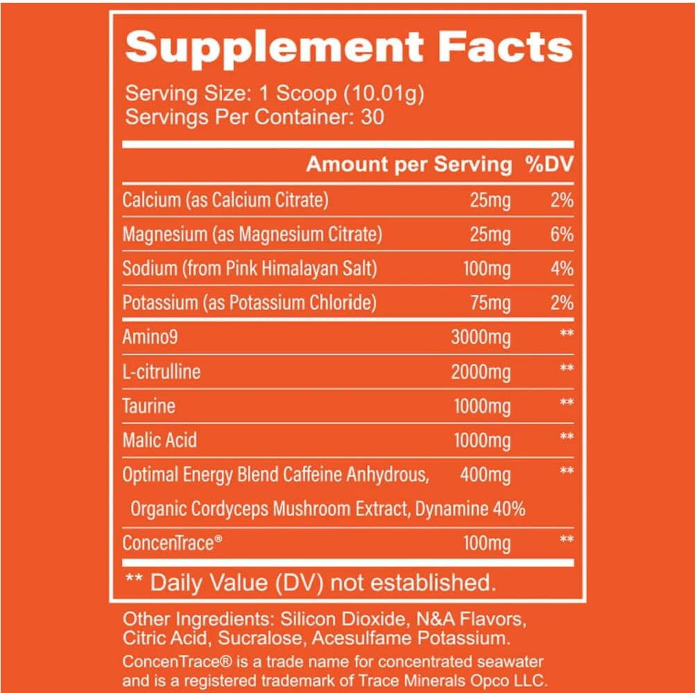 Dynamic Blend Pre-Workout Supplement for Enhanced Energy, Focus, and Endurance - Coconut Pineapple Flavor - 30 Servings
