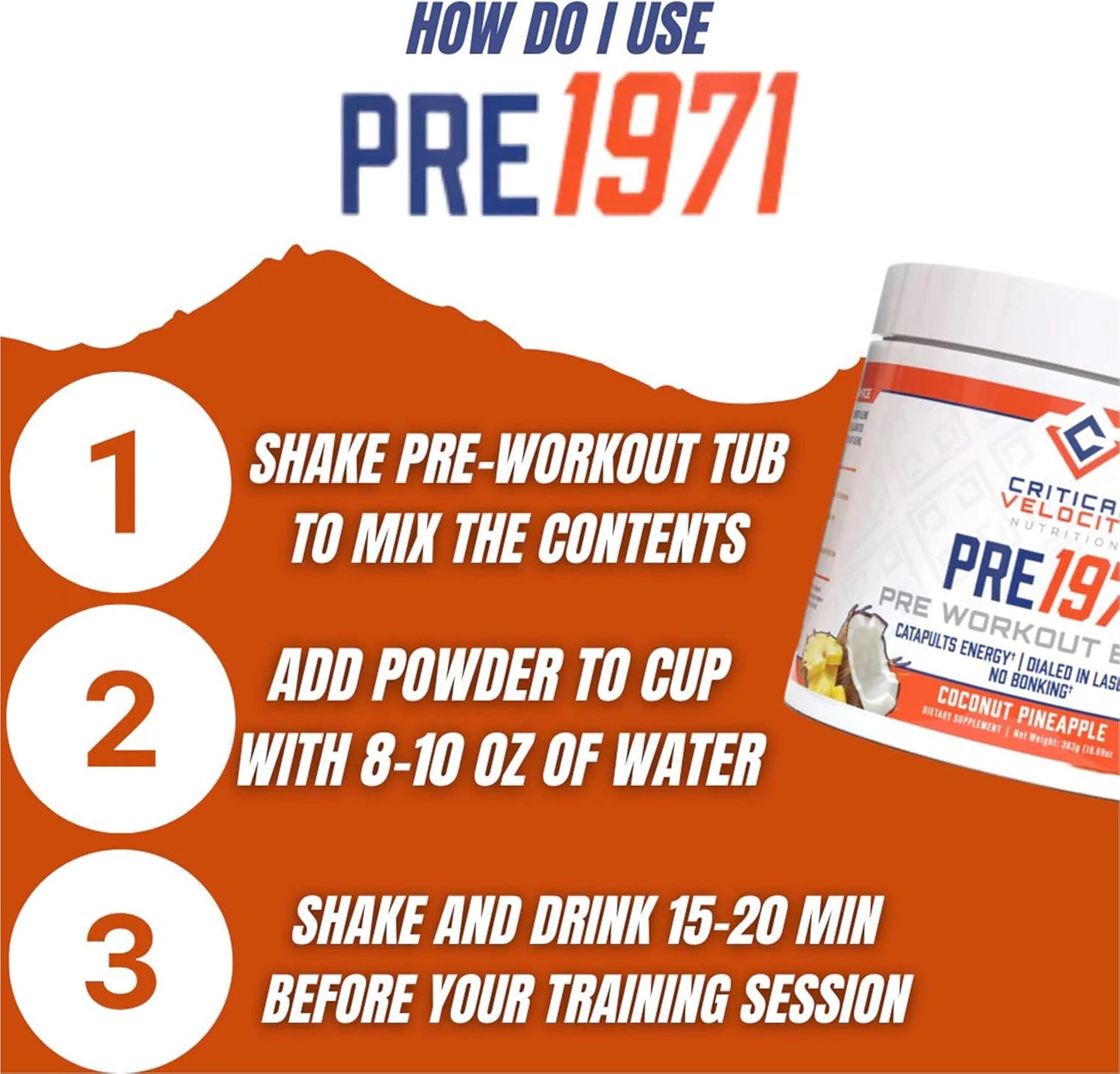 Dynamic Blend Pre-Workout Supplement for Enhanced Energy, Focus, and Endurance - Coconut Pineapple Flavor - 30 Servings