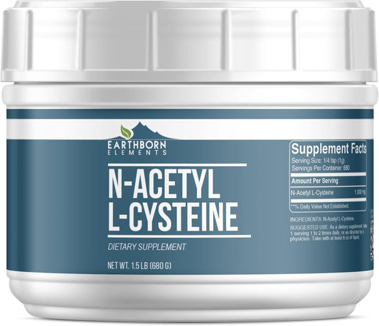 Earthborn Elements N-Acetyl L-Cysteine 1.5 lb Tub - Dietary Supplement