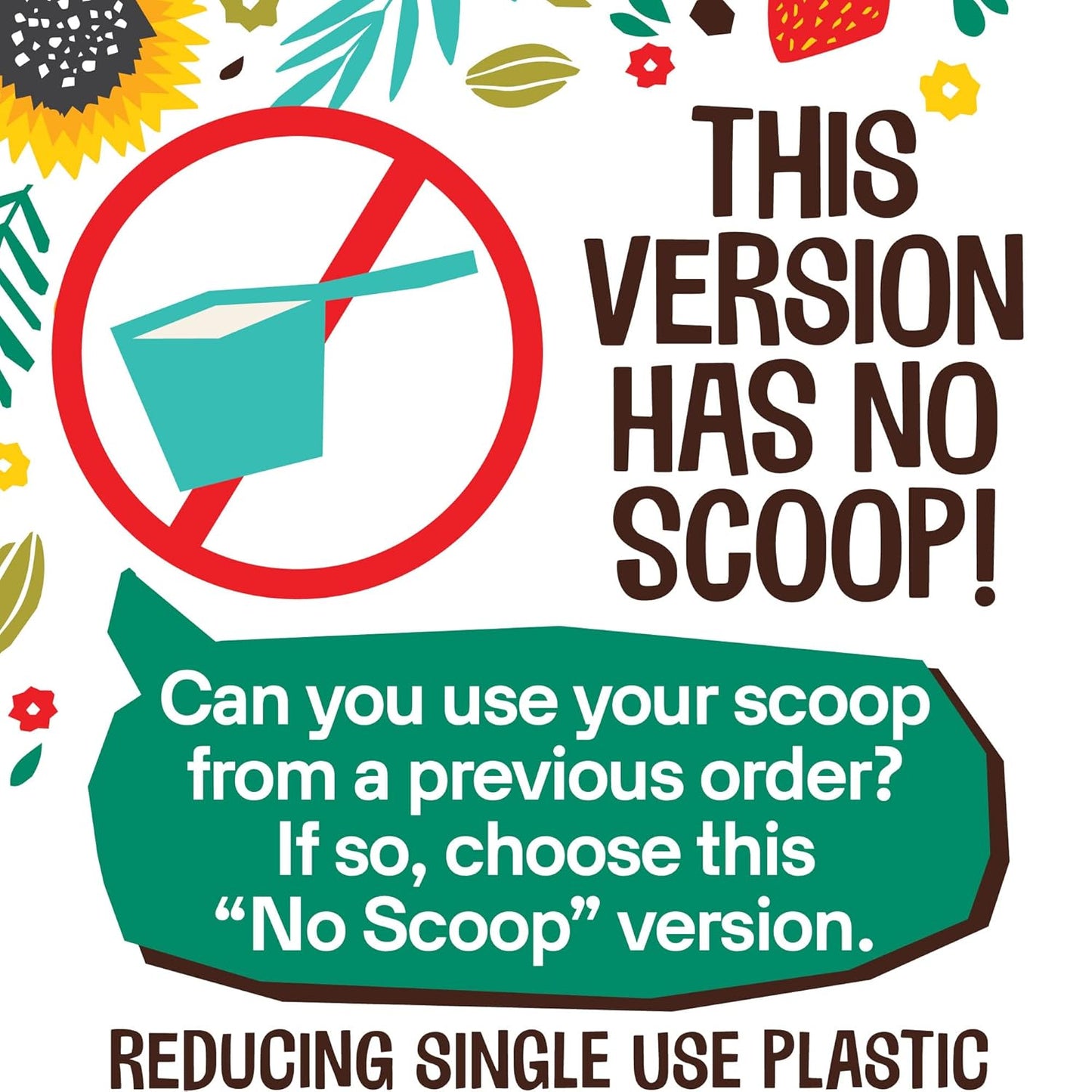 EarthChimp Organic Vegan Protein Powder with Probiotics - Plant Based Protein for Women and Men - Non GMO, Dairy Free, Gluten Free - 52 Servings 64 Oz (Plain & Unsweetened)