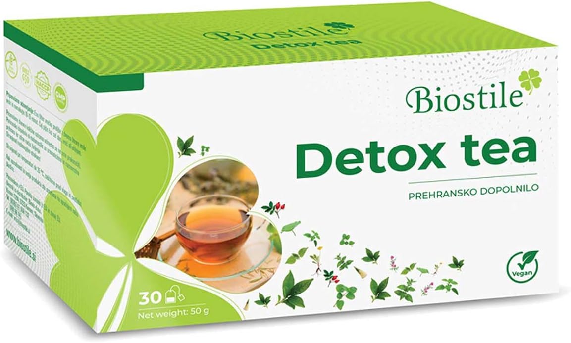 EBAT Natural Detox Tea - Herbal Blend for Gut, Liver & Whole Body Health - Relieves Stomach Flatulence - Supports Digestive Tract Detox - Promotes Optimal Intestinal Transit - 30 Sachets