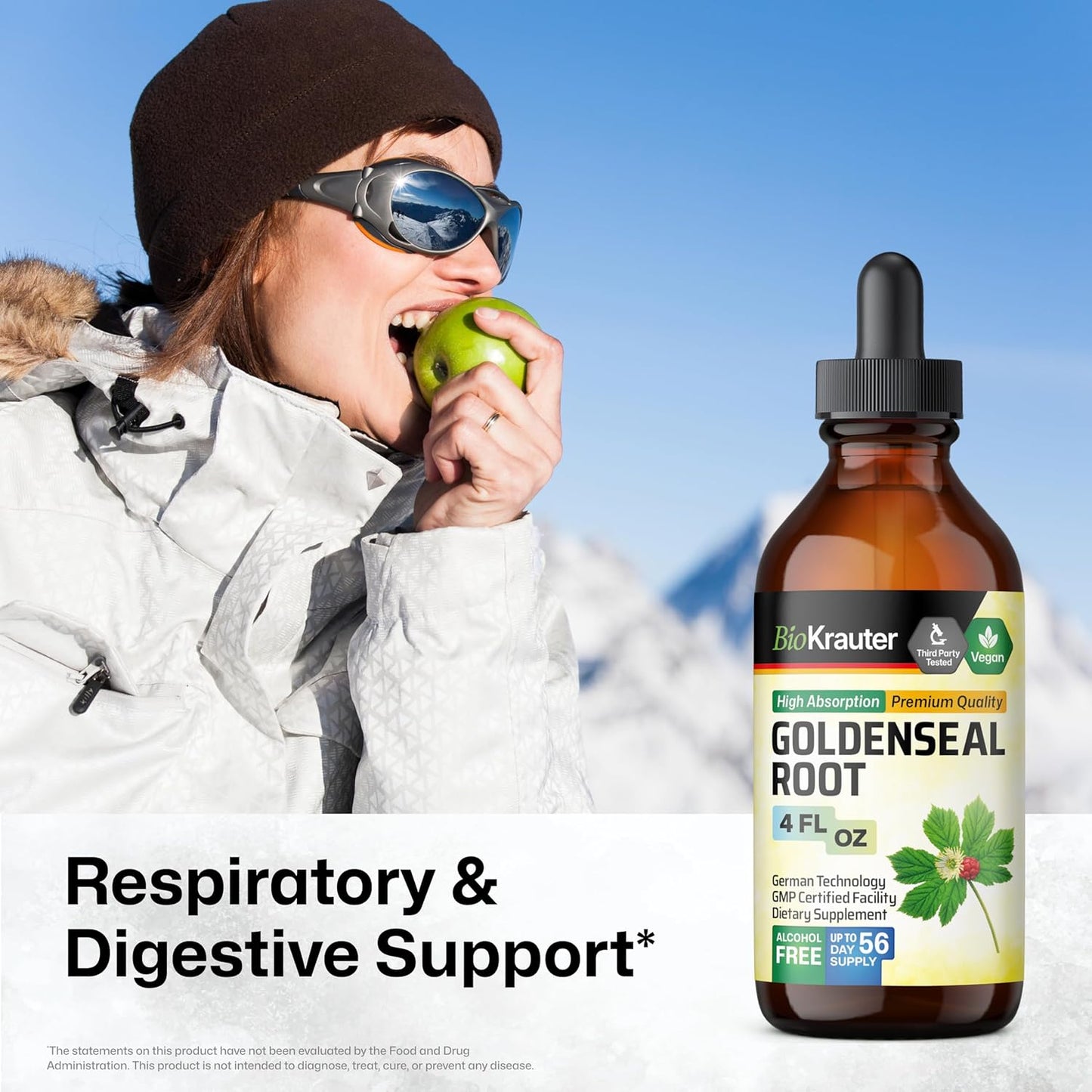Echinacea and Goldenseal Tincture Set - 4 Fl. Oz. Each - BIO KRAUTER