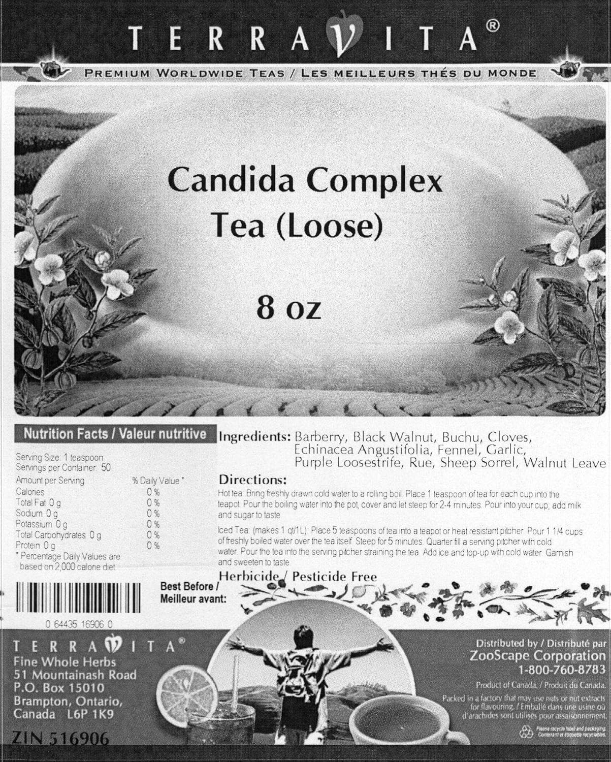 Echinacea Sheep Sorrel Garlic Complex Loose Tea 8 oz - ZIN 516906