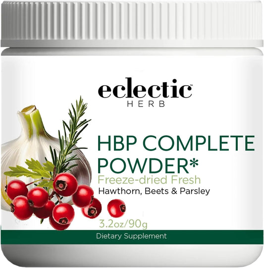 Eclectic Institute HBP Complete Powder - 90g (3.2 oz) - Organic Herbal Blood Pressure Support