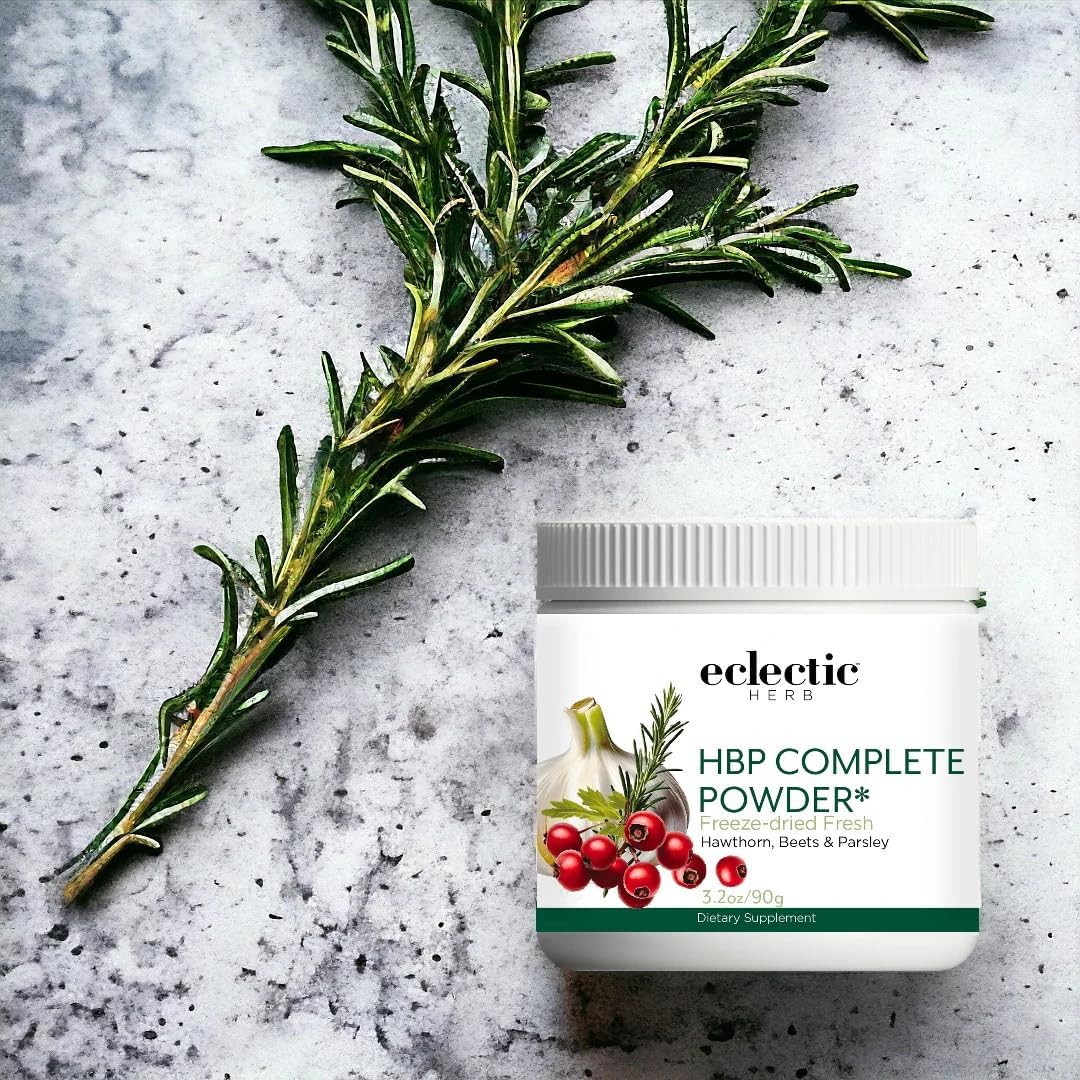Eclectic Institute HBP Complete Powder - 90g (3.2 oz) - Organic Herbal Blood Pressure Support