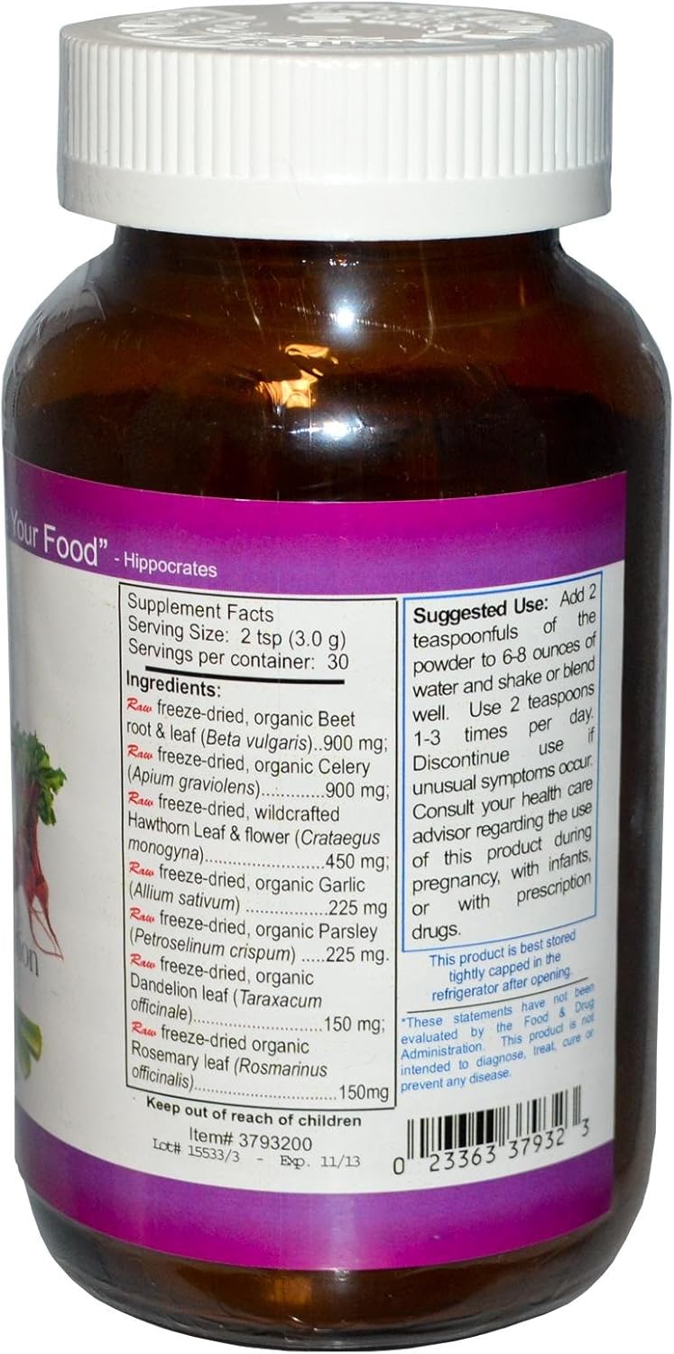 Eclectic Institute HBP Complete Whole Food Powder 3.2 oz (90 g) - Organic High Blood Pressure Support