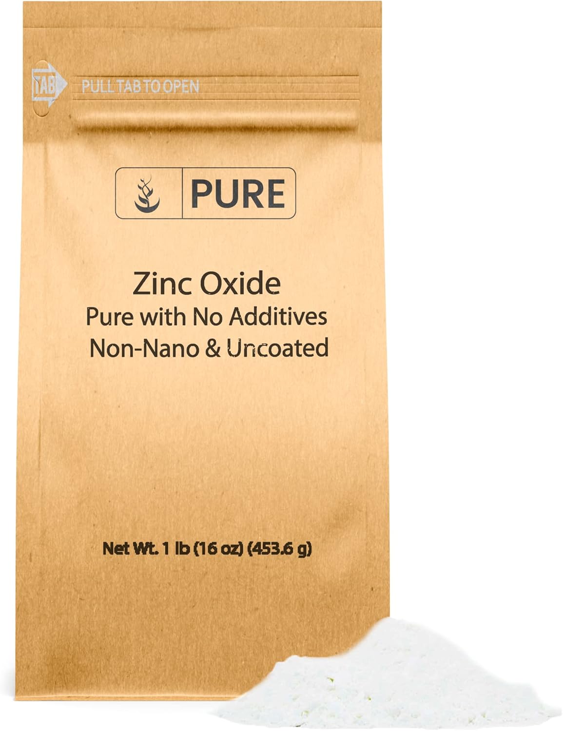 Eco-Friendly 1 Pound Zinc Oxide with Pure Ingredients and Non-Nano Packaging