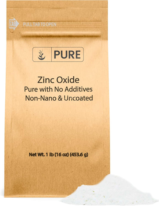 Eco-Friendly 1 Pound Zinc Oxide with Pure Ingredients and Non-Nano Packaging