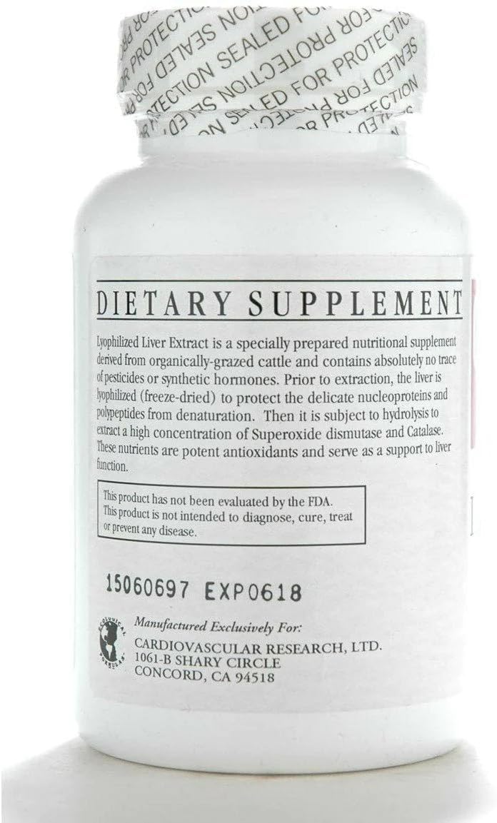 Ecological Formulas Liver Extract Capsules - 90 Count