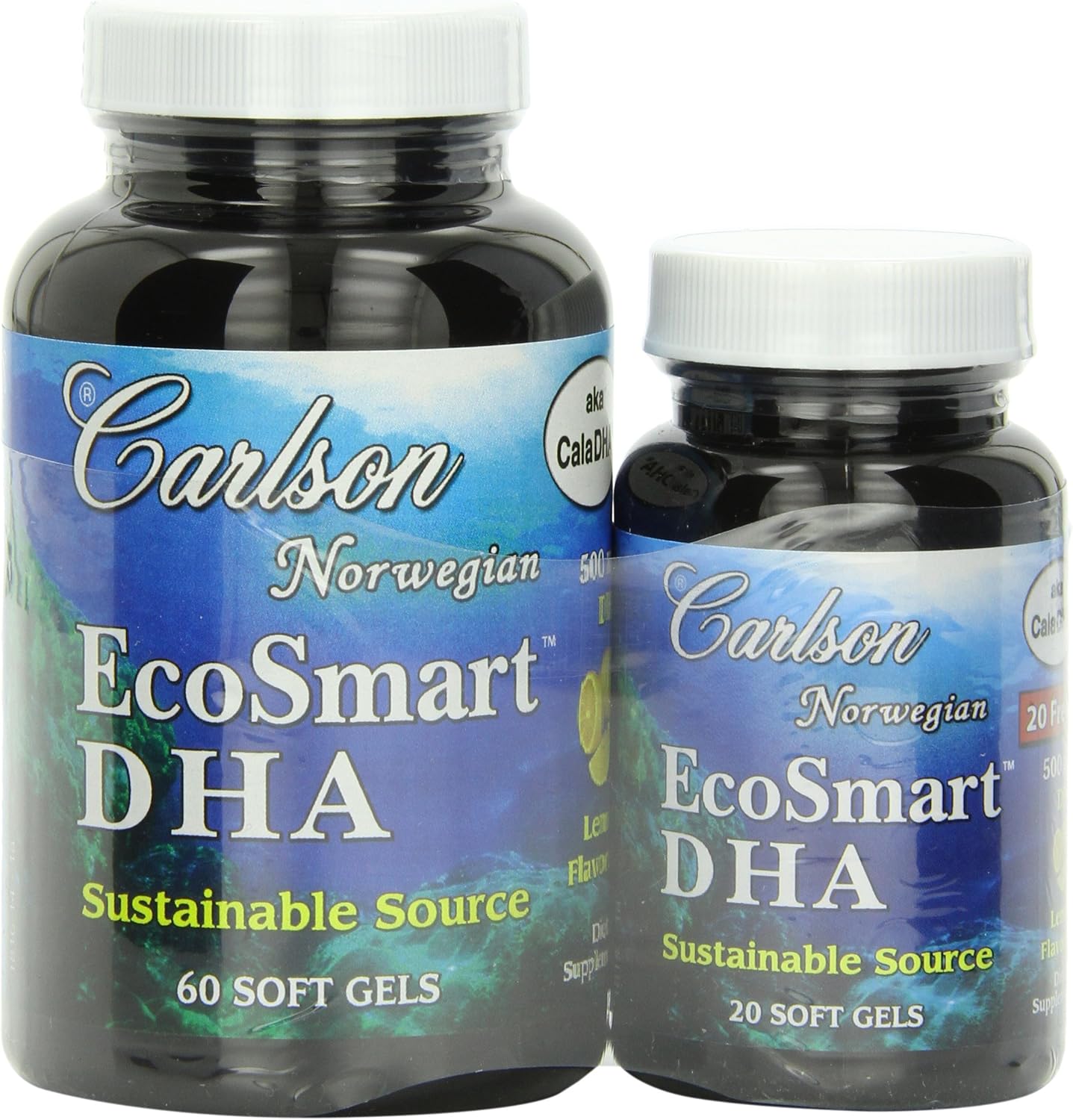 Ecosmart DHA 500mg Softgels by Carlson Labs - 80 Count