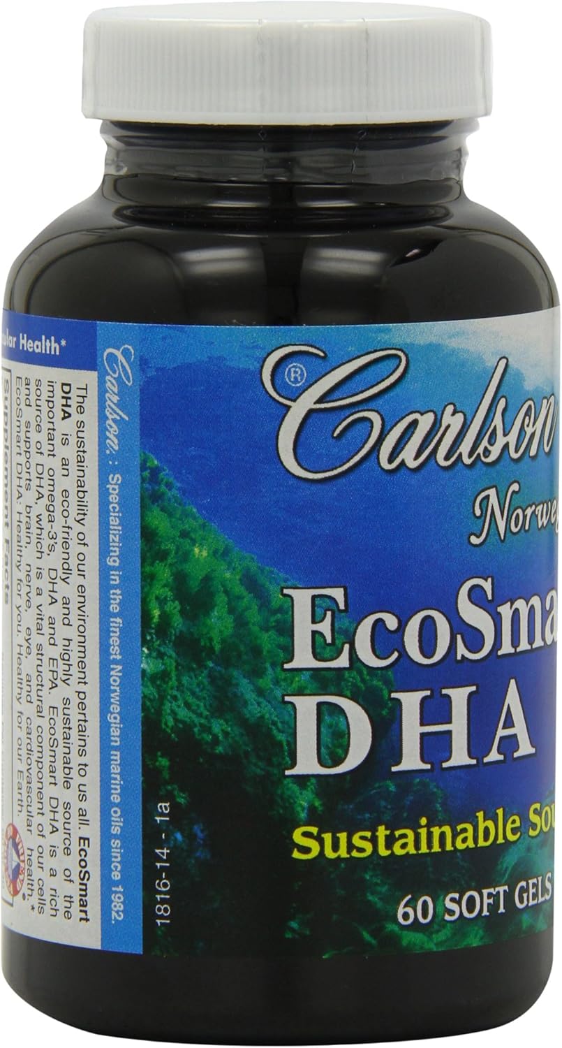 Ecosmart DHA 500mg Softgels by Carlson Labs - 80 Count