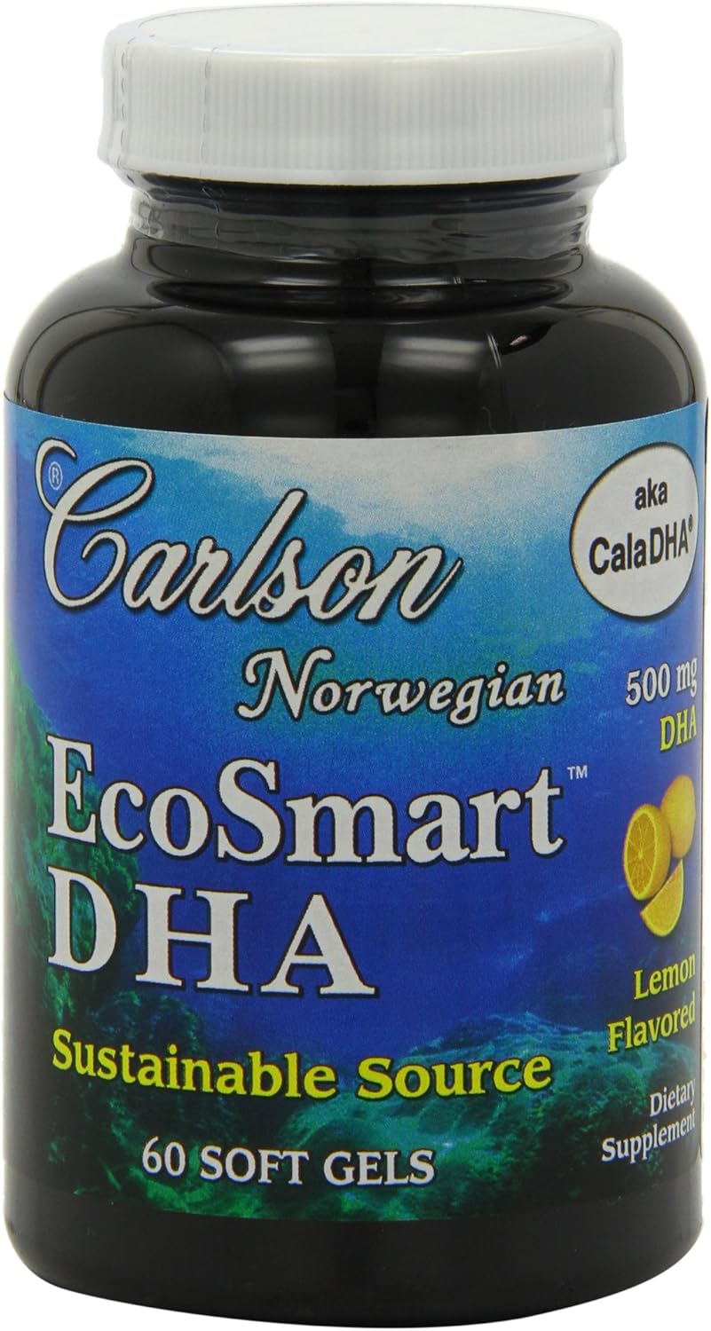 Ecosmart DHA 500mg Softgels by Carlson Labs - 80 Count
