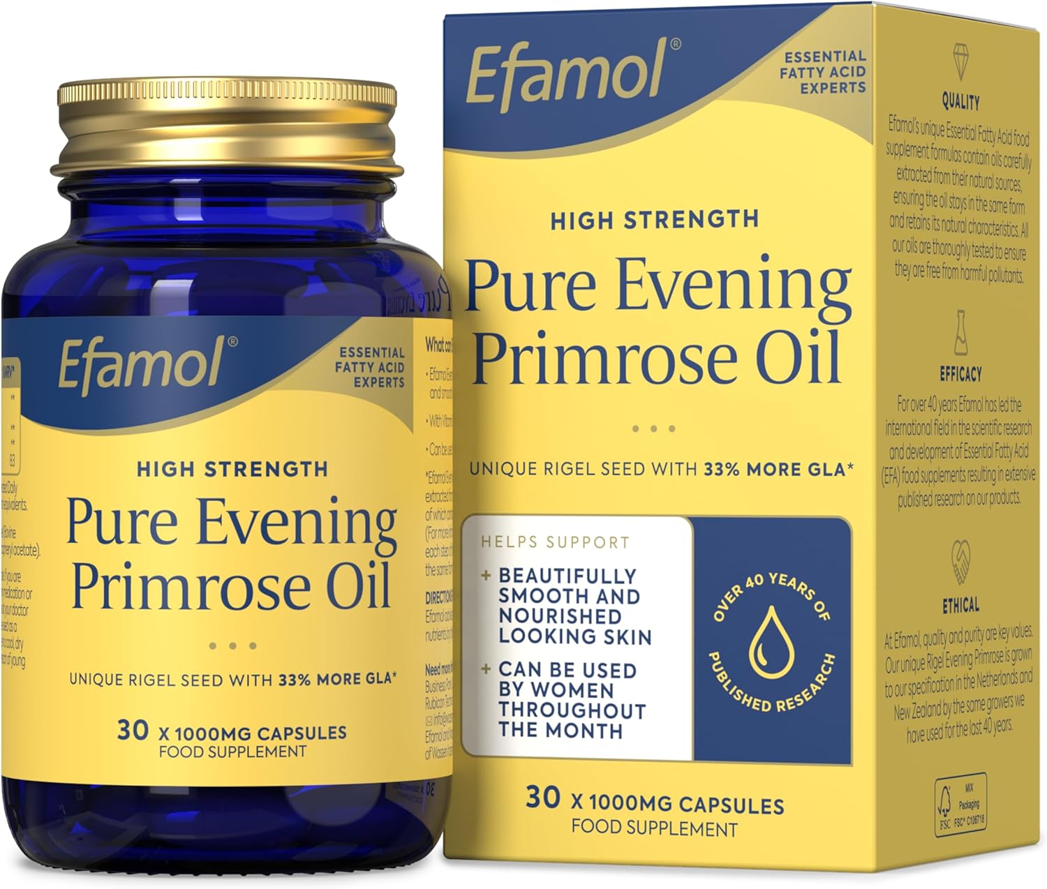 Efamol Evening Primrose Oil Capsules - 1000mg (30 Count)