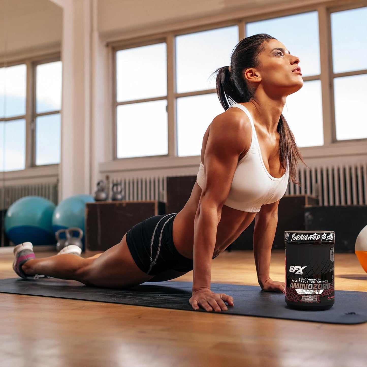 EFX Sports Aminozorb Elite 21 - Full Spectrum Amino Acids & Glutamine - Zero Sugar - Watermelon Flavor - 30 Servings