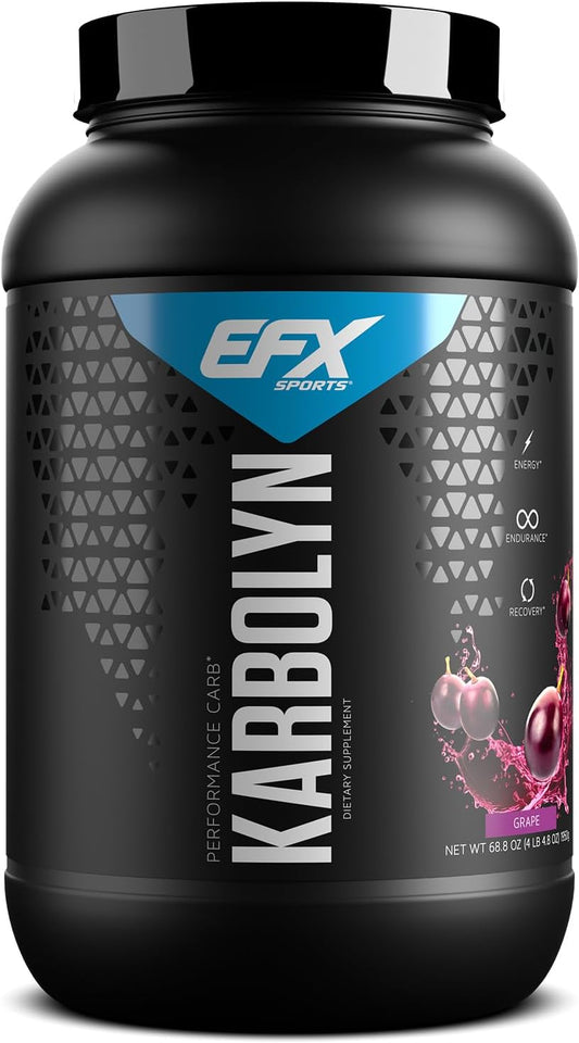 EFX Sports Karbolyn Fuel Grape 36 Servings - Fast-Absorbing Carb Powder for Energy & Recovery