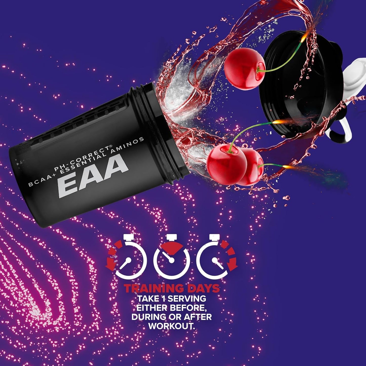 EFX Sports Training Ground EAA Supplement for Energy, Protein Synthesis, and Workout Recovery - 40 Servings, Cherry Bomb Flavor