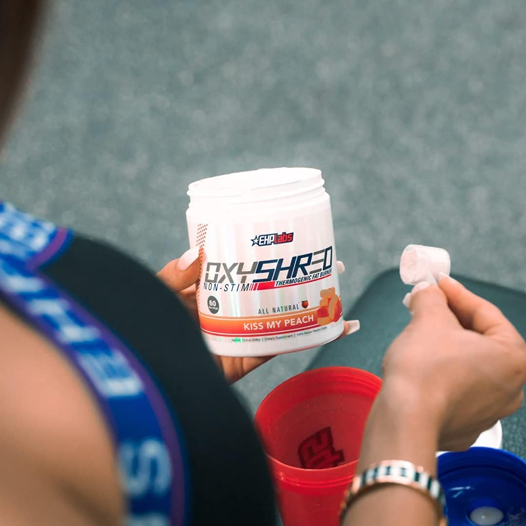 EHP Labs Non-Stim + Acetyl Bundle for Energy, Metabolism, & Brain Function with OxyShred & Acetyl L-Carnitine - Thermogenic Pre Workout & Shredding Supplement