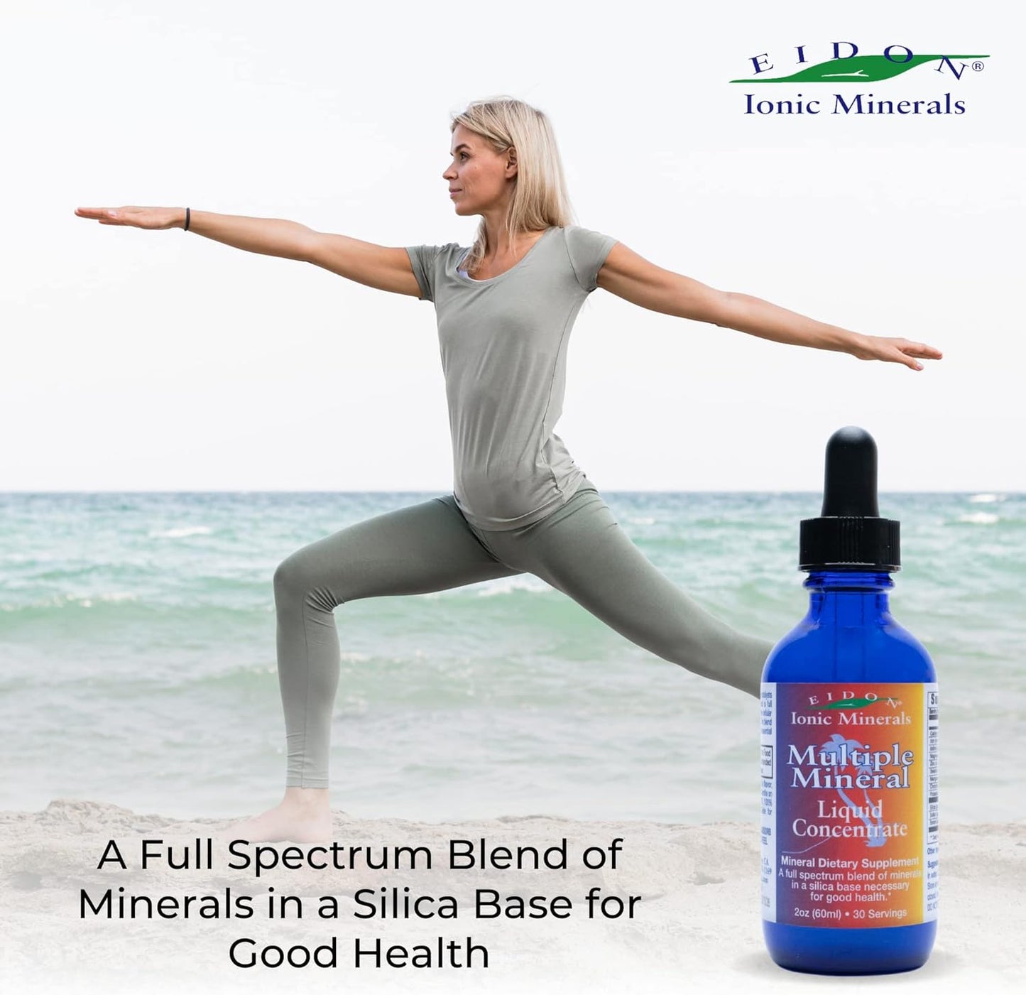 Eidon Ionic Minerals Multiple Minerals Supplement - Trace Mineral Drops for Hydration and Heart Health - 2 oz