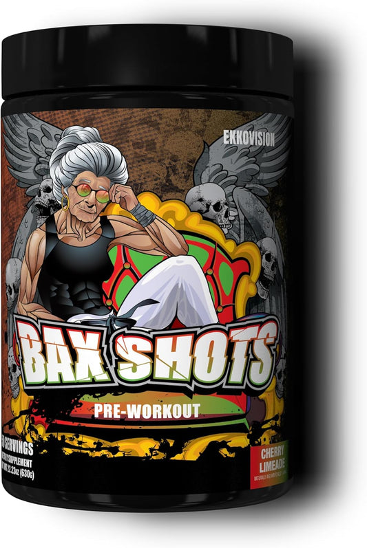 Ekkovision Tingle Cherry Limeade Pre Workout Powder - Energy & Focus Blend with L Citrulline, Betaine, Caffeine, Taurine - Sugar Free Fitness Supplement, 50 Servings