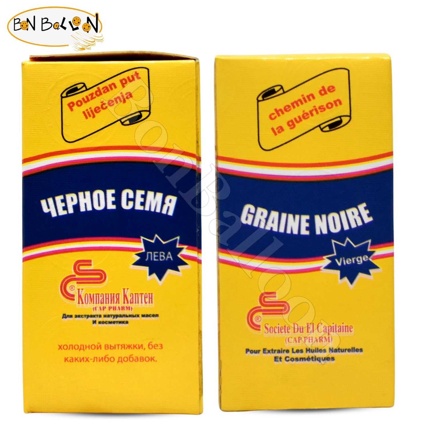 El Captain Black Seed Oil - Pure Cold Pressed Nigella Herbal Herbs from Egypt (2.11 oz / 60 ml)