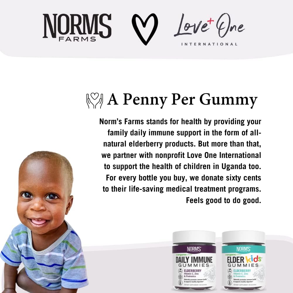 Elderberry Gummies with Vitamin C, Zinc, and Probiotics - Vegan, Gluten Free, Non-GMO - 120 Gummies