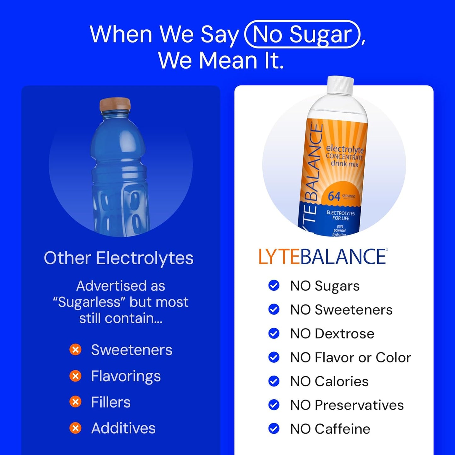 Electrolyte Concentrate Liquid Drink Mix with Sodium, Potassium, and Magnesium for Daily Hydration and Muscle Recovery - No Sugar, Keto-Friendly (64 Servings)