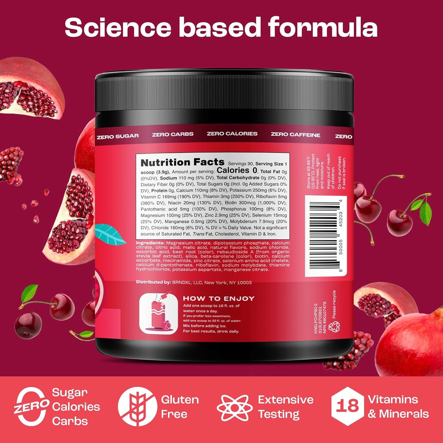 Electrolyte Essentials Bundle: Lemonade & Cherry Pom Hydration Boosters - No Sugar, No Calories, 90 Servings