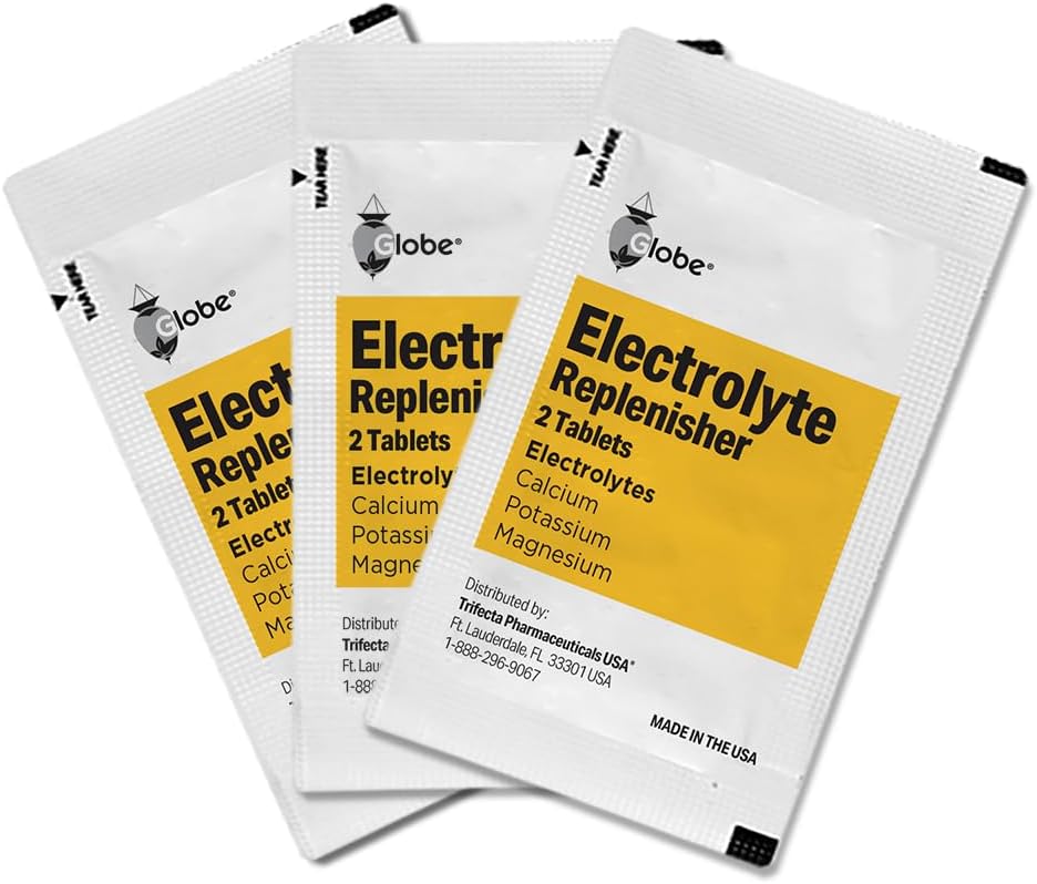 Electrolyte Replacement Tablets for Rehydration & Exercise Recovery - 100 Tablets for Athletes, Hiking, Camping & Sports