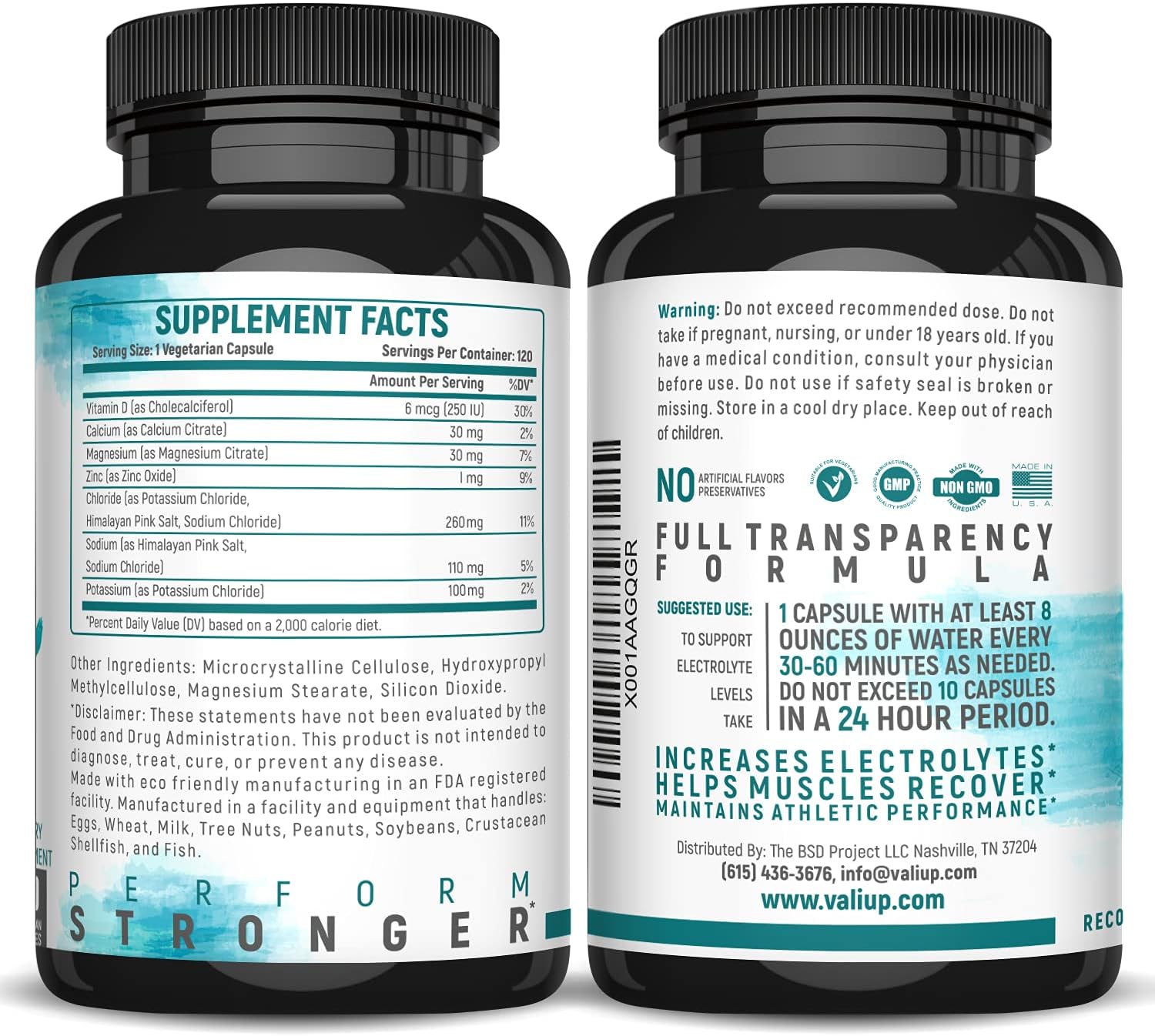 Electrolyte Salts Rapid Oral Rehydration Pills - Hydration Supplement for Recovery & Relief - Keto-Friendly Mineral Tablets - 120 Capsules