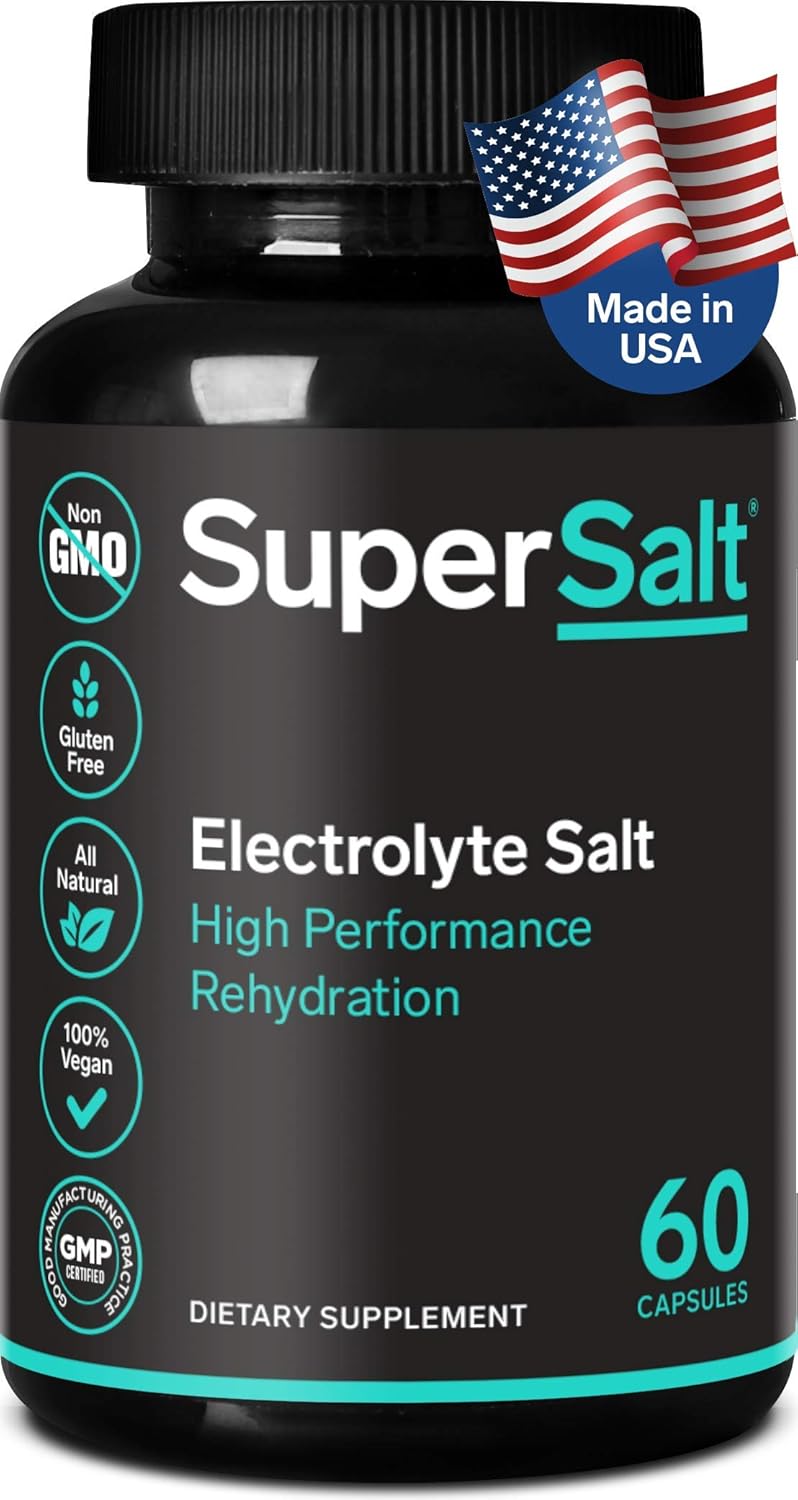 Electrolyte Supplement Tablets for Rapid Rehydration & Post-Workout Recovery - Magnesium, Zinc, Sodium, Copper - 60 Capsules - Stop Leg Cramps & Boost Energy